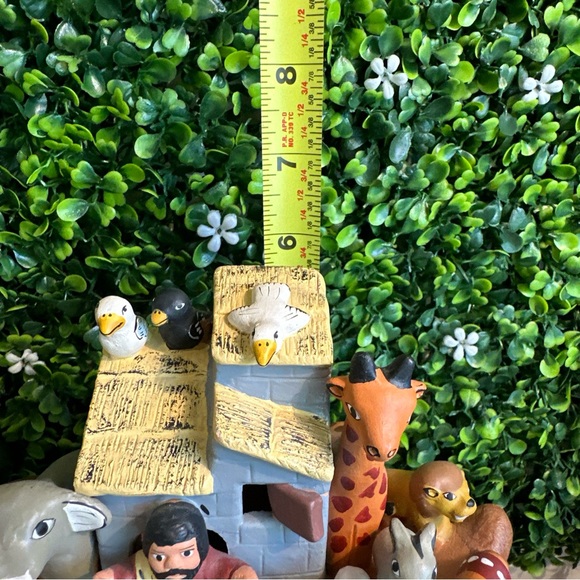 Folk art Clay Pottery NOAH'S ARK Hand-made in Peru childs playroom wild animals - Picture 9 of 10